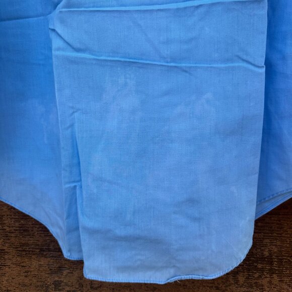 Vintage Miller Miller Miller Western Pearl Snap Button Down Blue Shirt Size 15.5 - Picture 11 of 11